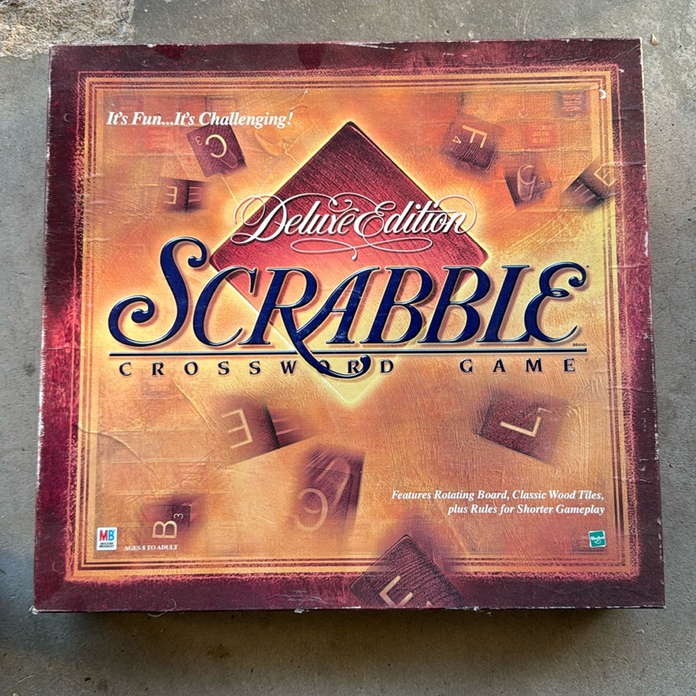 Scrabble Crossword Game Deluxe Edition